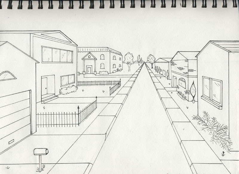 1 Point Perspective Drawing Ideas 1 Point Perspective Lessons Tes Teach