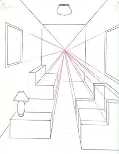 1 Point Perspective Drawings Easy 70 Best 1 Point Perspective Room Images Art Education Lessons