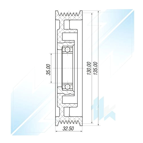 2. 0 Drawing Klimakompressor Riemenscheibe Fur toyota Avensis T25 2 0 2 2 2 4 2