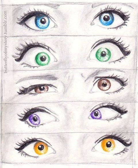 2 Eyes Drawing Characterization Maria Teresa Step 2 Maria Teresa Starts to See