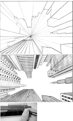 2 Perspective Drawing Easy Directly Overhead Birds Eye View Perspective Drawing 6th Grade