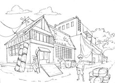 2 Point Drawing Easy 33 Best 1 2 Point Perspective Images