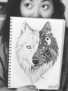 2 Wolves Drawing 20 Best Two Wolves Tattoo Images Wolf Drawings Drawings Tattoos