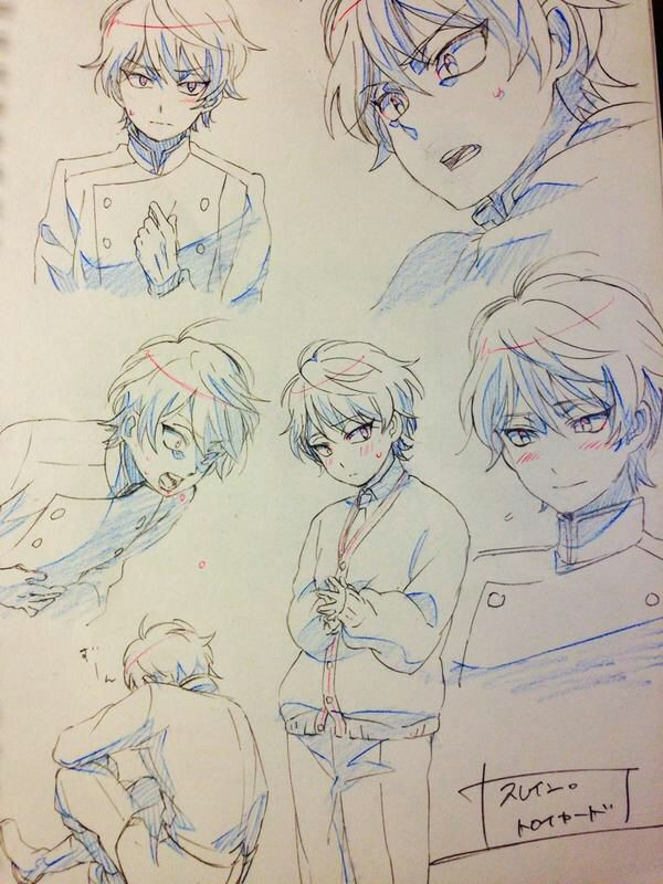 2d Drawing Anime Aldnoah Zero A Slaine Anime R Pinterest Anime Drawings and