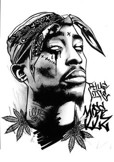 2pac Drawings Easy How to Draw Tupac Shakur Famous Singers Art and Music Drawings