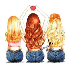 3 Best Friends Drawing Easy 69 Best Best Friends forever Images Best Friend Drawings