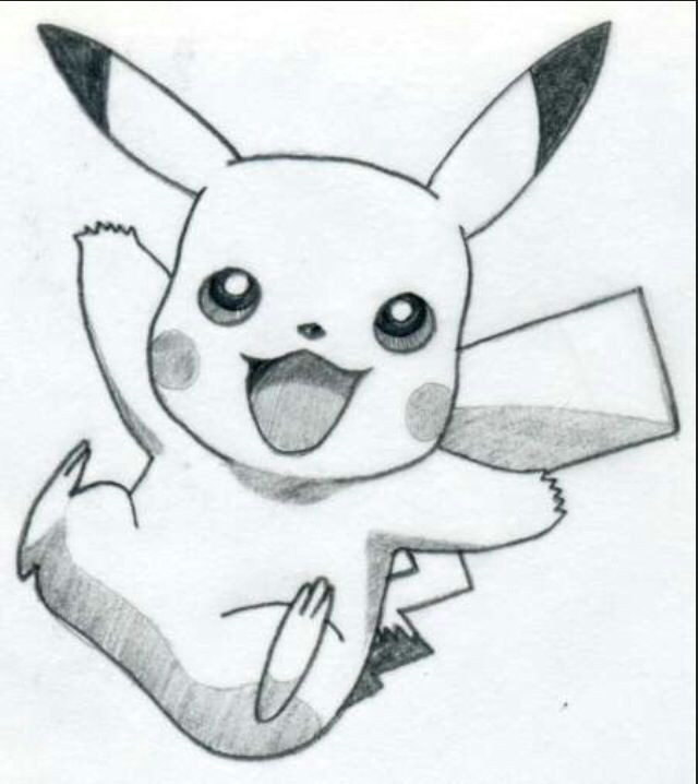 3 Easy Simple Drawings Easy Pikachu Drawing if This Was Colored It Would Be even Better