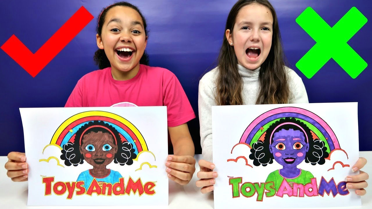3 Marker Challenge Drawings Easy 3 Marker Challenge toys andme Youtube
