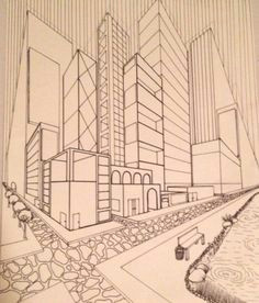 3 Point Perspective Drawing Ideas 2 Point Perspective City Art Point Perspective Perspective