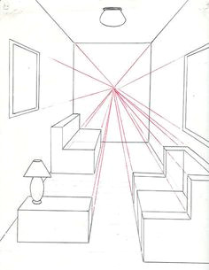 3 Point Perspective Drawings Easy 70 Best 1 Point Perspective Room Images Art Education Lessons