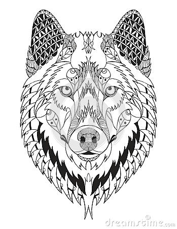3 Wolves Drawing Zentangle Stock Photos Images Pictures 12 040 Images Page