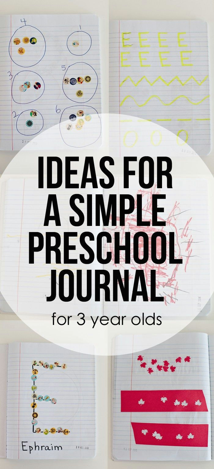 3 Year Old Drawing Ideas Ideas for A Simple Preschool Journal for 3 Year Olds Journals
