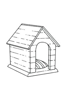 3d Drawing Dog House 28 Best Dog House Coloring Page Images In 2019