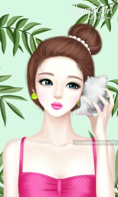 3d Drawing Girl Wallpaper Korean Girls Art