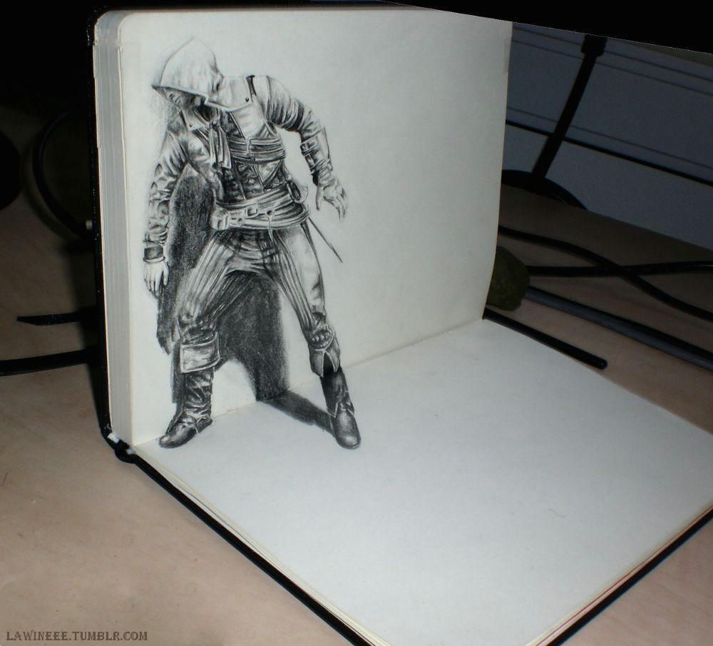 3d Drawing Tumblr Lawineee You Never Know What is Hiding Behind A Drawings In