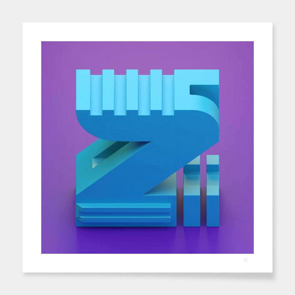 3d Z Drawing Za Art Print by Henris Kas Art Of 3d Letter Pinterest 3d