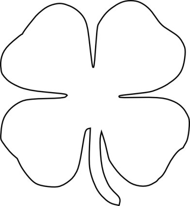 4 Leaf Clover Drawing Easy Free Clover Vector Download Free Clip Art Free Clip Art On Clipart