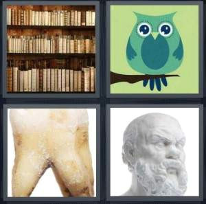 4 Pics 1 Word Drawing Of Flowers 4 Pics 1 Word Answer for Book Owl tooth Statue Heavy Com