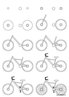 4 Wheeler Easy Drawing How to Draw A Bike Drawing Tips and Art Drawings Bicycle