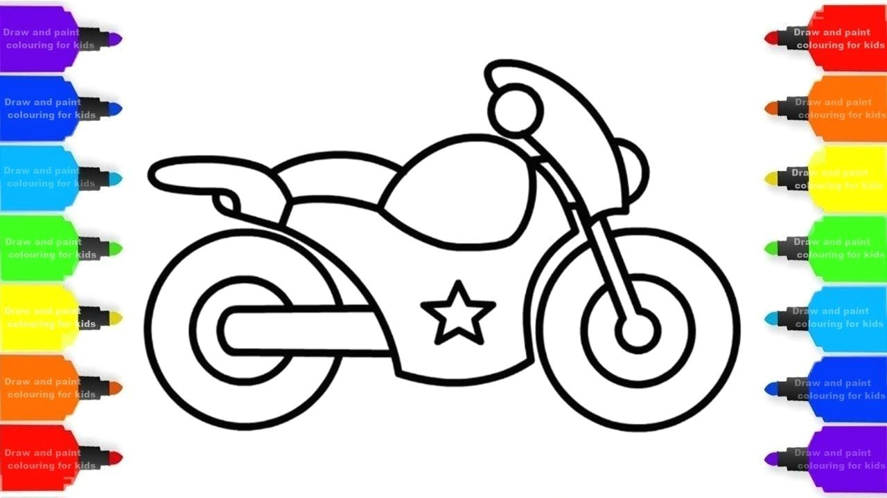 4 Wheeler Easy Drawing How to Draw A Motorcycle Easy Step by Step Coloring Pages for
