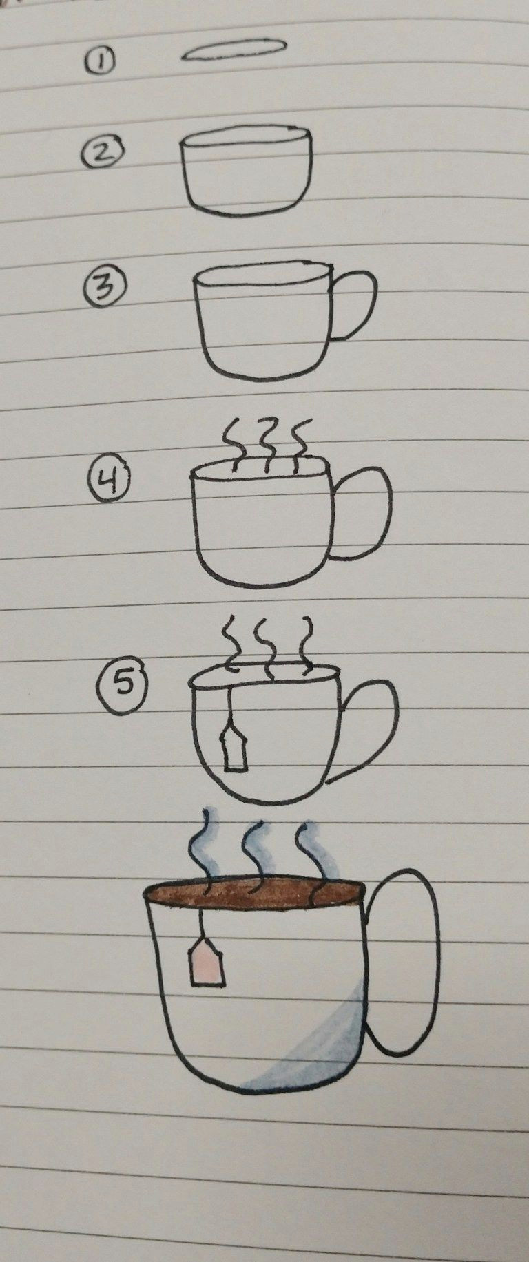 5 Drawing Ideas How to Draw Coffee or Tea Two Ways In 2018 Biblia Color