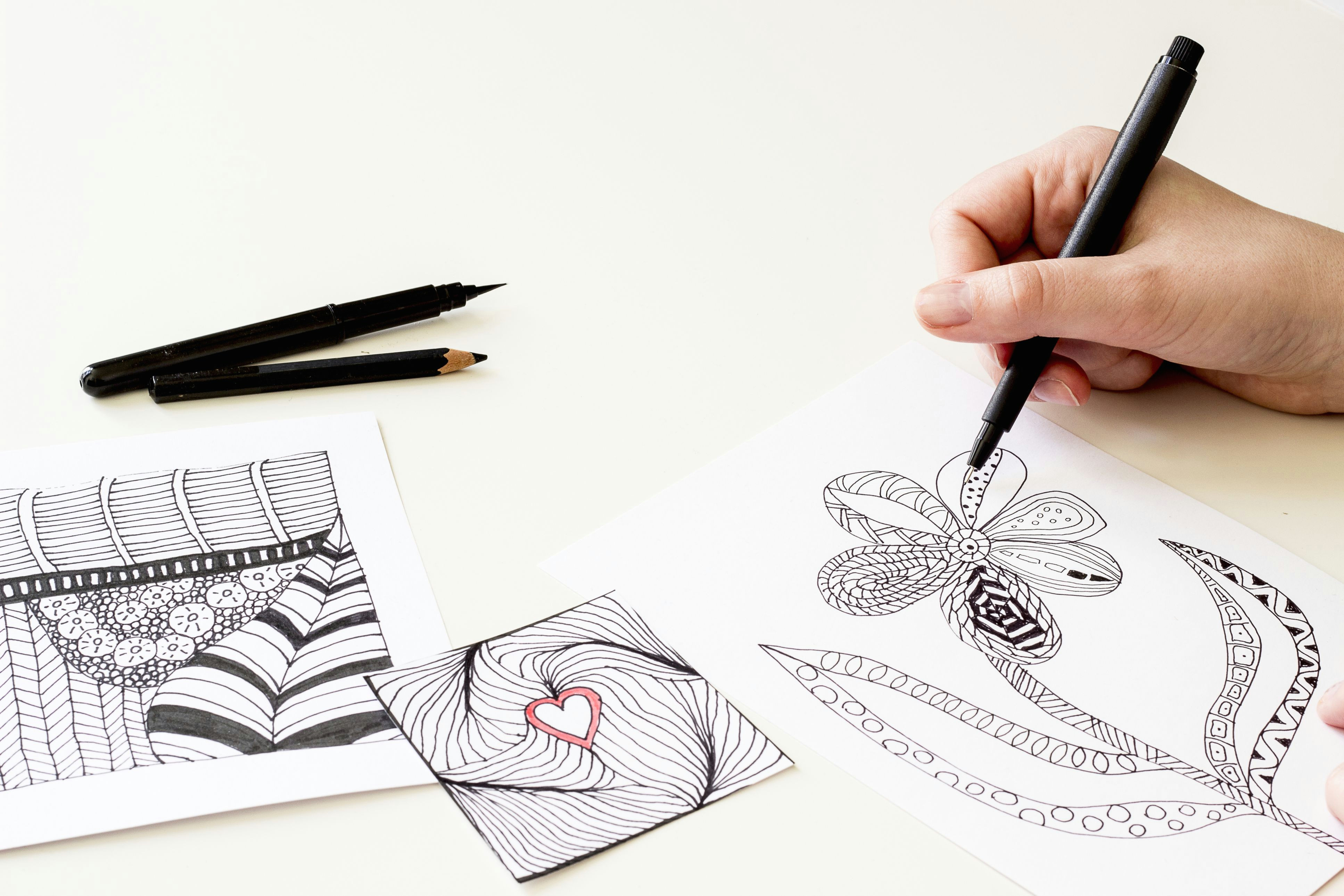 5 Minute Drawing Ideas Art Activities for Stress Relief