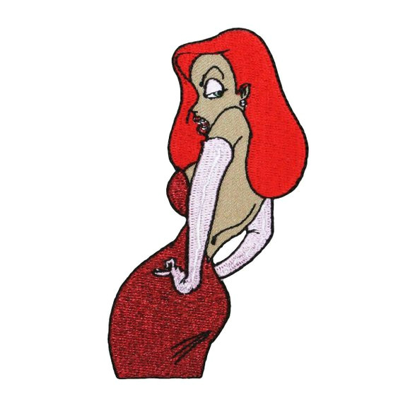 50s Cartoon Drawing Disney Character Jessica Rabbit Patch Roger Rabbit Cartoon Etsy