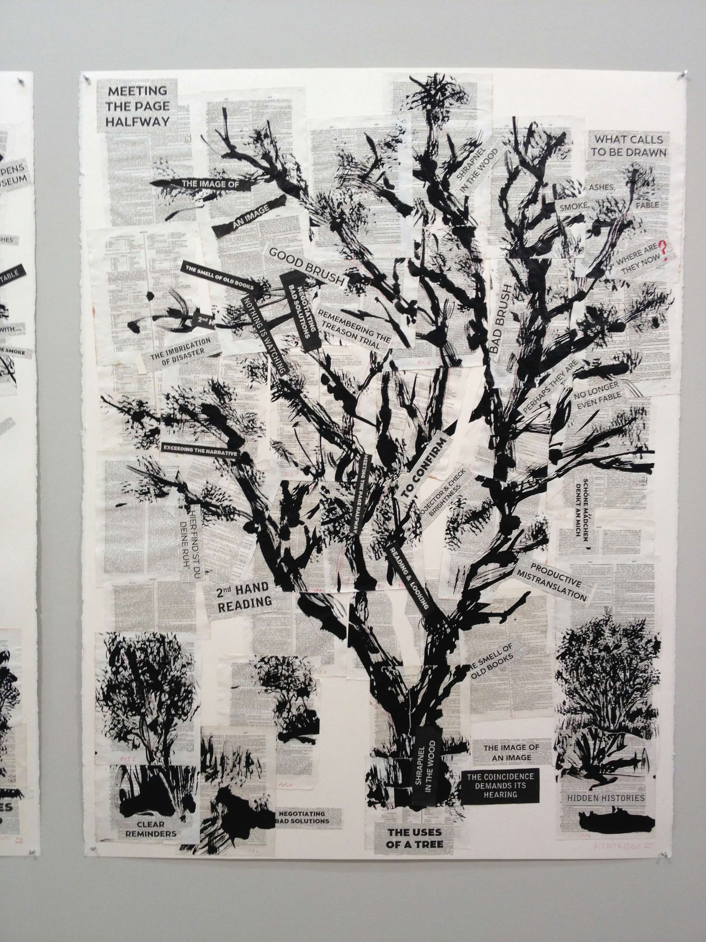 6 Drawing Lessons William Kentridge Maps Markings Another Art Roundup Harriet Bart William
