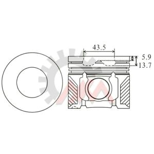 6 Drawing tools Nm Germany Kolben Ringe Satz Mazda5 6 Mpv 2 0d Code Rf5c Ebay