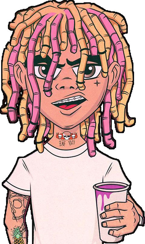 6ix9ine Cartoon Drawing Lil Pump Cartoon Lean Stickers Lil Pump Pumps Dope Art