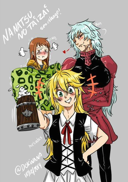 7 Deadly Sins Anime Drawing Image Result for Seven Deadly Sins Genderbent Genderbent Fem