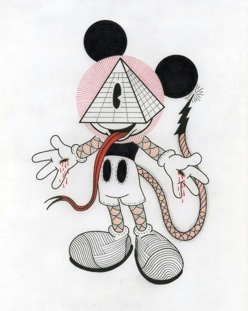 9 Drawings On Acid Mickey Mouse Acid Trip Cartoon Pinterest Drawings Art and