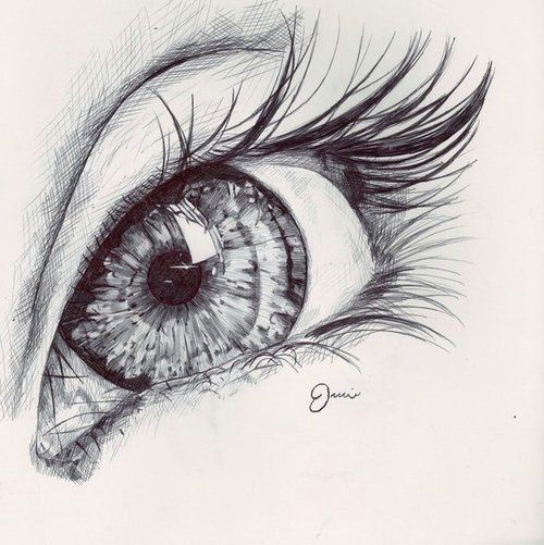 A Detailed Drawing Of An Eye Reflection In the Eye Photos Pinterest Drawings Art Drawings
