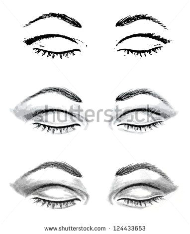 A Drawing Of A Closed Eye Closed Eyes Drawing In 2019 Drawings Pencil Drawings Realistic