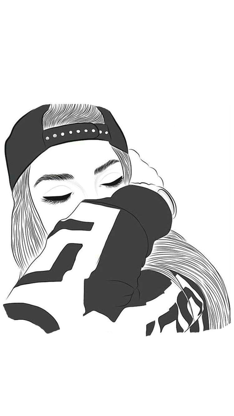A Drawing Of A Girl Dabbing Pin by Bella Zubia On Outline Drawlings Drawings Tumblr Outline