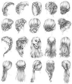 A Drawing Of A Girl with A Bun Back View Of A Person Drawing Drawing Art Hair Girl People Female