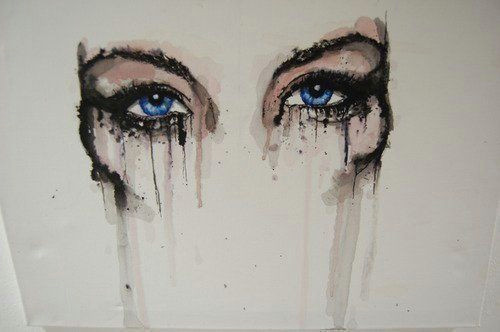 A Drawing Of An Eye Crying Gold Eye Crying Tears Graphics Art Refresh Amp Message Crying Sea