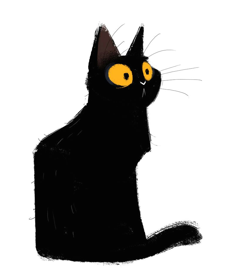 A Drawing Picture Of A Cat Dailycatdrawings 551 Black Cat Sketch Quick Sketch with A Weird