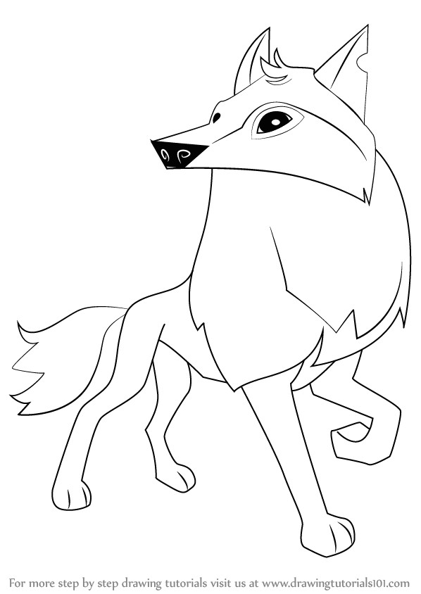 A Drawing Picture Of A Wolf Learn How to Draw Arctic Wolf From Animal Jam Animal Jam Step by