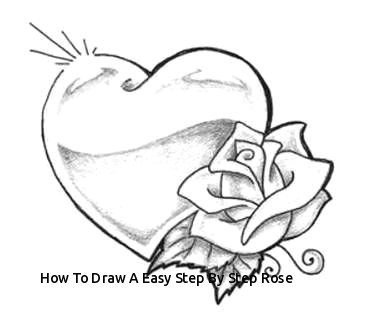 A Simple Drawing Of A Rose How to Draw A Easy Step by Step Rose Rose Tattoos D7 381 327 Sabrina
