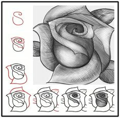 An Easy Drawing Of A Rose 967 Best How to Draw Tutorials Images Doodle Drawings Easy