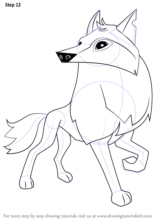 Animal Jam Wolf Drawing Learn How to Draw Arctic Wolf From Animal Jam Animal Jam Step by