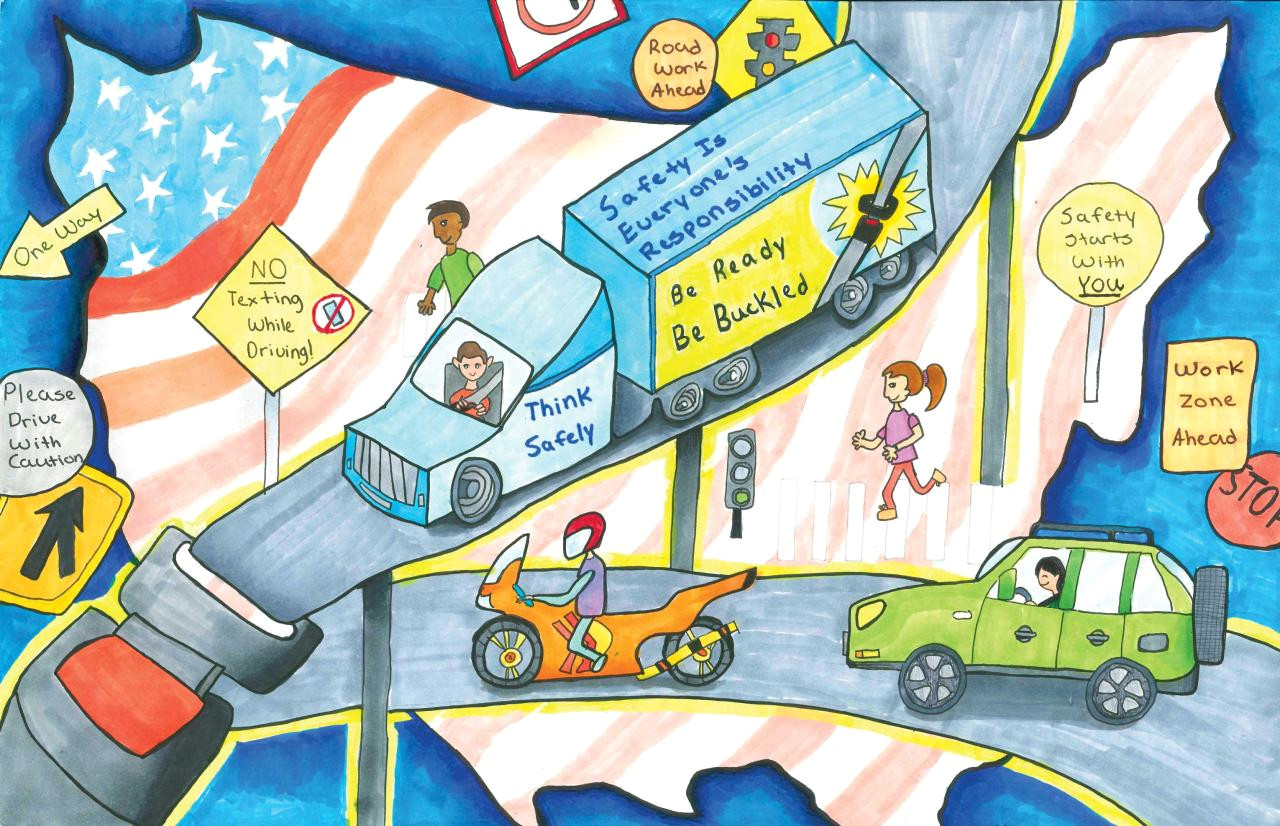 Anime Drawing Contest 2018 Road Safety Art Contest Past Grand Prize Winners Federal Motor