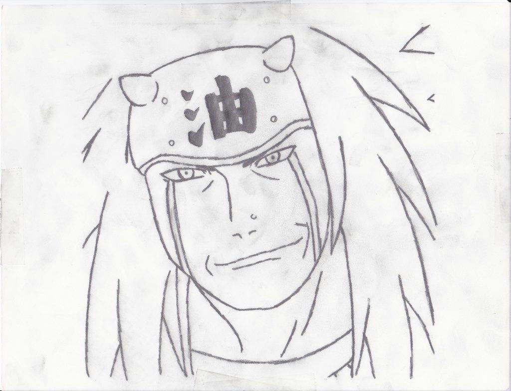 Anime Drawing Jiraiya Jiraiya by Grimstnzborith On Deviantart Lineart Naruto