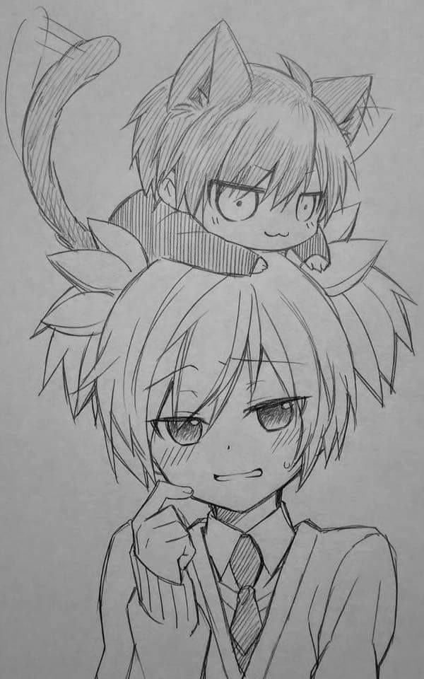 Anime Drawing Karma Akabane Karma Did Have A Catty Personality Xd Da Carnage Pair Karunagi