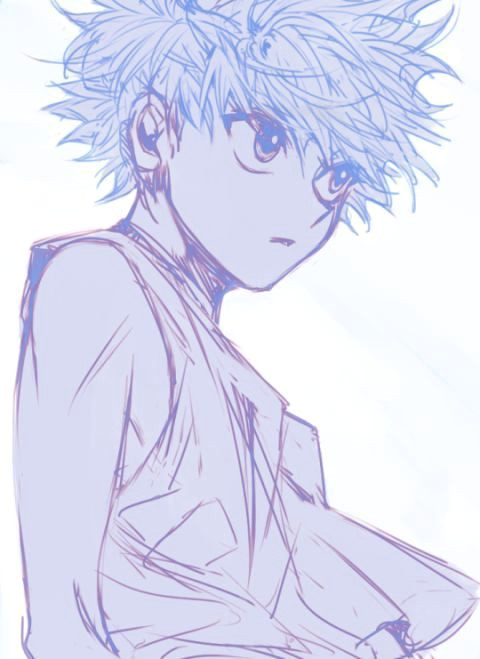 Anime Drawing Killua Killua Zoldyck Hunter X Hunter Kirua Zorudikku Hxh Cute