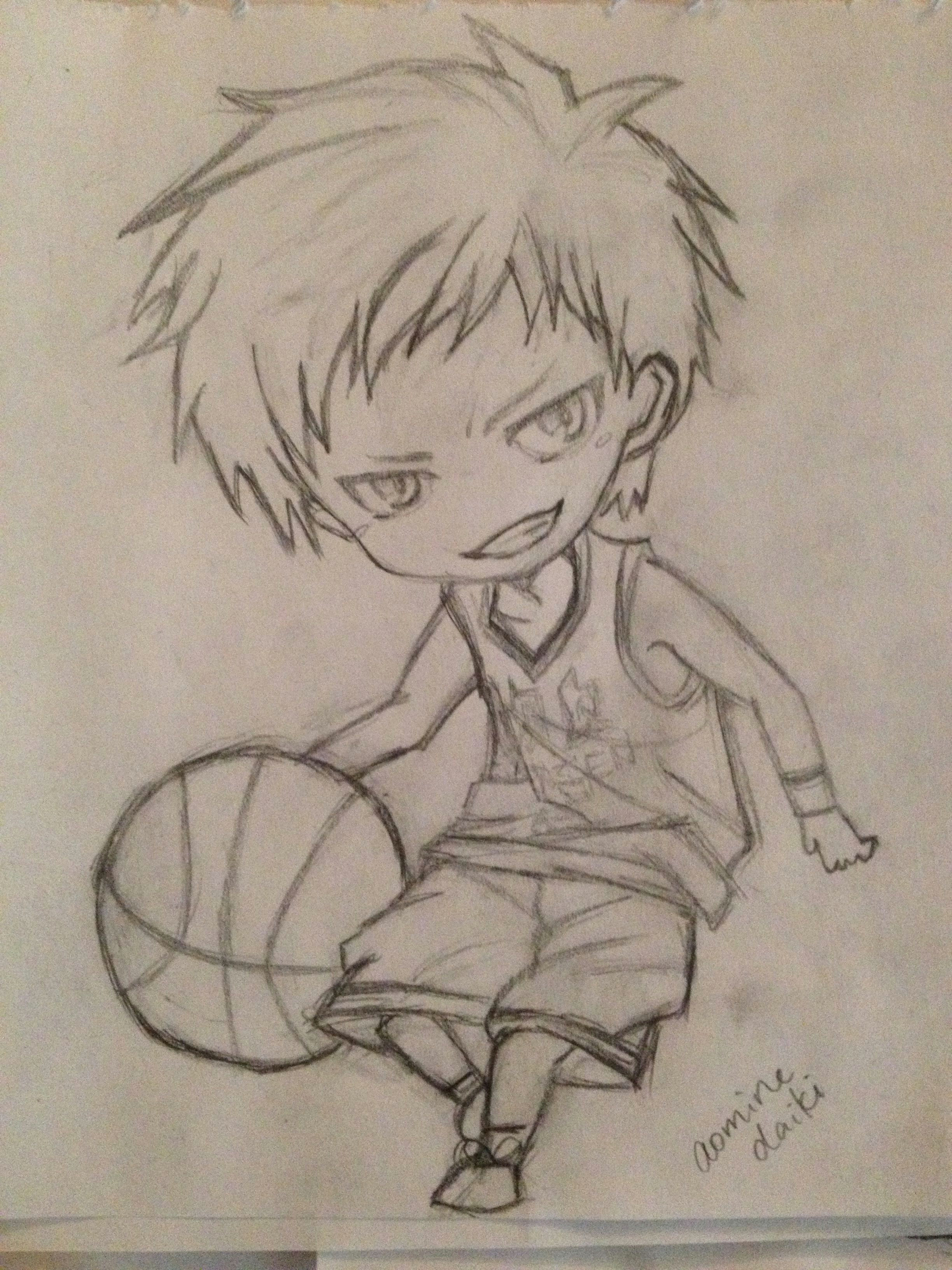 Anime Drawing Kuroko My Aomine Chibi Drawing Kuroko No Basuke Drawings Chibi Kuroko