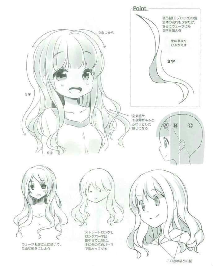 Anime Drawing Learning Unique Hairstyle Art Reference Pinterest Drawings Manga