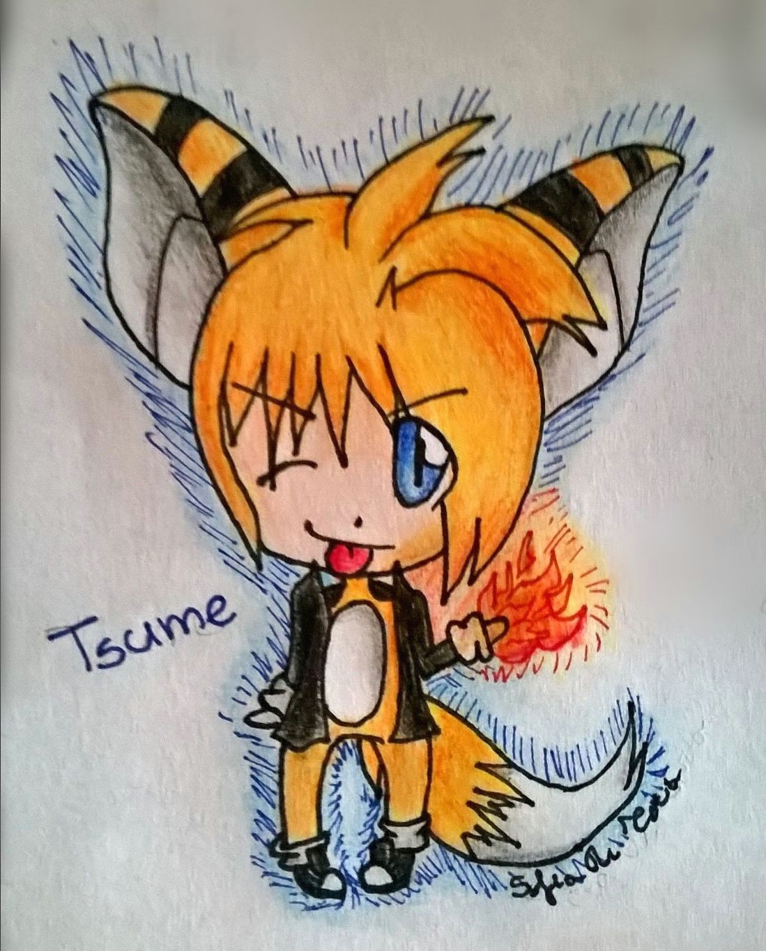 Anime Drawing Requests Request On Facebook by Daniel Trindade Tsume the Fox In Little