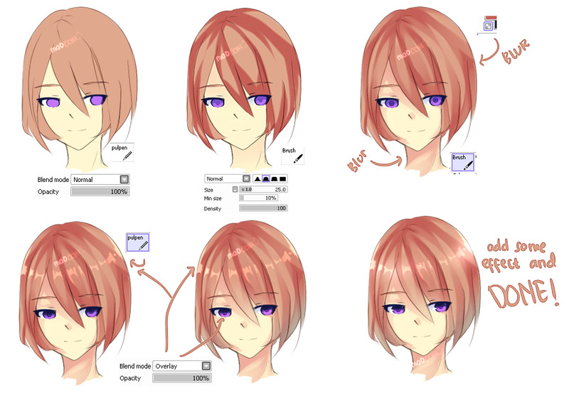 Anime Drawing Tutorial Digital Coloring Tutorial by Maocchi On Deviantart Tutorials Drawings